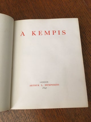 OF THE IMITATION OF CHRIST. Books 1, 2 and 3.