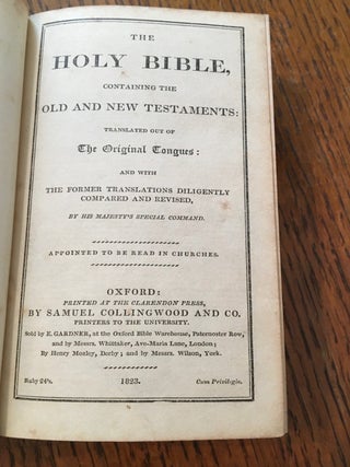 THE HOLY BIBLE. -- NEW TESTAMENT. -- PSALMS OF DAVID.