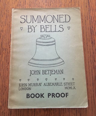 Item #10268 SUMMONED BY BELLS. BETJEMAN. JOHN