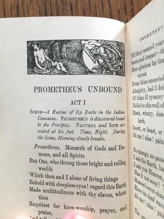 PROMETHEUS UNBOUND. And Poems. The Bibelots series, edited by J. Potter Briscoe.