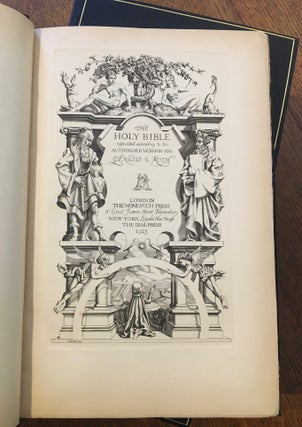 THE HOLY BIBLE. Reprinted according to the Authorised version 1611. -- With; The Apochrypha.
