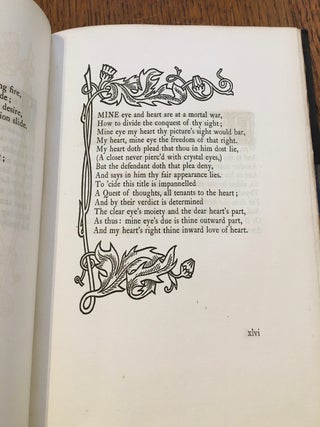THE SONNETS. With decorations by Ernest G. Treglown, engraved on wood by Charles Carr.