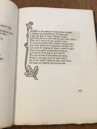 THE SONNETS. With decorations by Ernest G. Treglown, engraved on wood by Charles Carr.