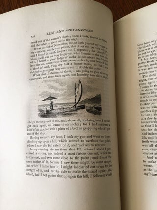 THE LIFE AND ADVENTURES OF ROBINSON CRUSOE, OF YORK, MARINER. Illustrated by numerous engravings from drawings by George Cruikshank. Edited by John Major.