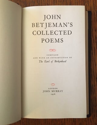 COLLECTED POEMS. Compiled and with an introduction by The Earl of Birkenhead.