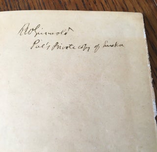 EUREKA. A Prose poem. -- Poe's own copy, heavily annotated in his own hand.
