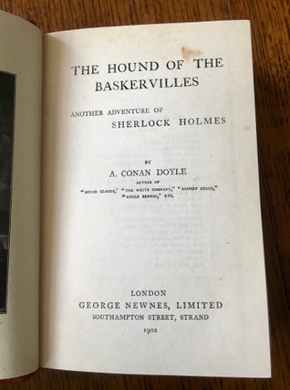 THE HOUND OF THE BASKERVILLES. Another adventure of Sherlock Holmes.