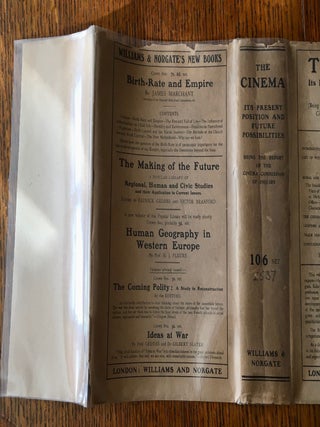 THE CINEMA. It's present position and future possibilities. -- Being the report of and chief evidence taken by the Cinema Commission of inquiry instituted by the National Council of public morals.