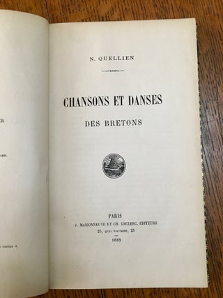 CHANSONS ET DANSES DES BRETONS.