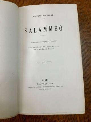 Item #10647 SALAMMBO. Dix compositions par A. Poirson. Graves a l'eau-forte par Mme...
