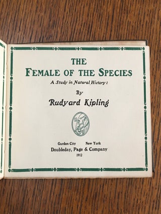 THE FEMALE OF THE SPECIES.