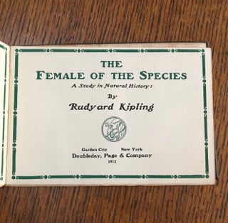 THE FEMALE OF THE SPECIES.