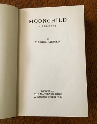 MOONCHILD. A Prologue.