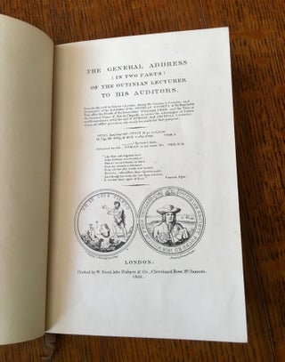 Item #10708 THE GENERAL ADDRESS (IN TWO PARTS) OF THE OUTINIAN LECTURER TO HIS AUDITORS....