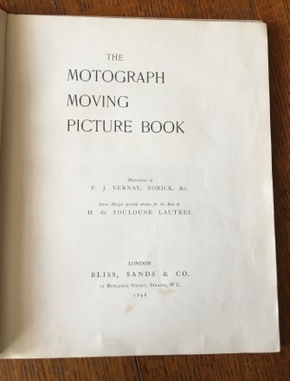 THE MOTOGRAPH MOVING PICTURE BOOK. Cover design specially drawn for the book by H. de Toulouse Lautrec.