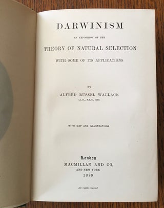DARWINISM. An exposition of the Theory of Natural selection with some of its applications.