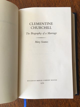 CLEMENTINE CHURCHILL. The biography of a marriage.