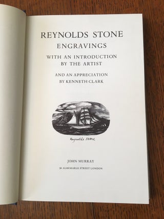 Item #10743 ENGRAVINGS. With an Introduction by the artist. And an Appreciation by Kenneth Clark....