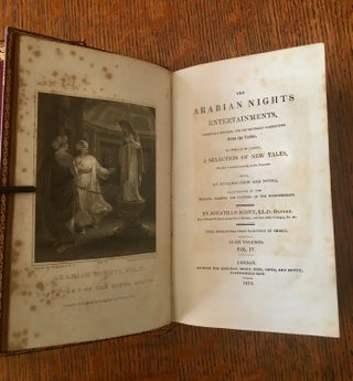 THE ARABIAN NIGHTS ENTERTAINMENTS. Carefully Revised and Occasionally Corrected From Arabic. To which is added, a Selection of New Tales, now first translated from the Arabic originals. Also, an Introduction and Notes, illustrative of the Religion, Manners and Customs, of the Mahummedans. With engravings from paintings by Smirke.