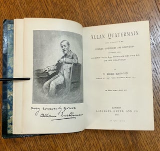 ALLAN QUARTERMAIN. Being an account of his further adventures and discoveries in company with Sir Henry Curtis, Bart, Commander John Good, R. N and One Umslopogaas.