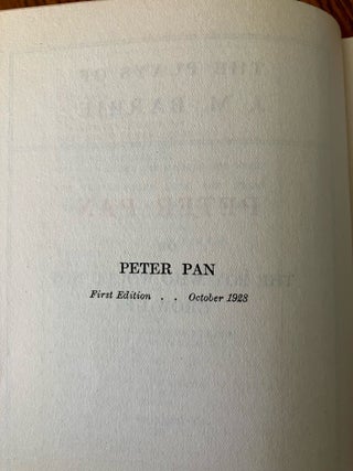 PETER PAN. Or the boy who would not grow up.