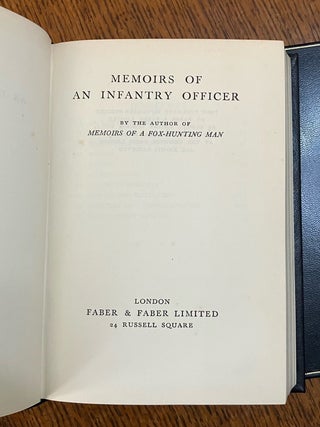 MEMOIRS OF A FOX-HUNTING MAN. ---- MEMOIRS OF AN INFANTRY OFFICER. ---- SHERSTON'S PROGRESS.