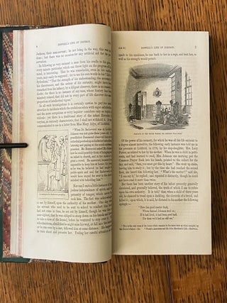 THE LIFE OF SAMUEL JOHNSON. New edition, elucidated by copius notes, and illustrated with numerous portraits, and characteristic designs, engraved from authentic sources.