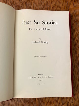 JUST SO STORIES. For little children.