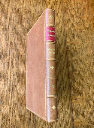 Item #10907 SELECTED POEMS OF THOMAS HARDY. With portrait & title page design engraved on the...