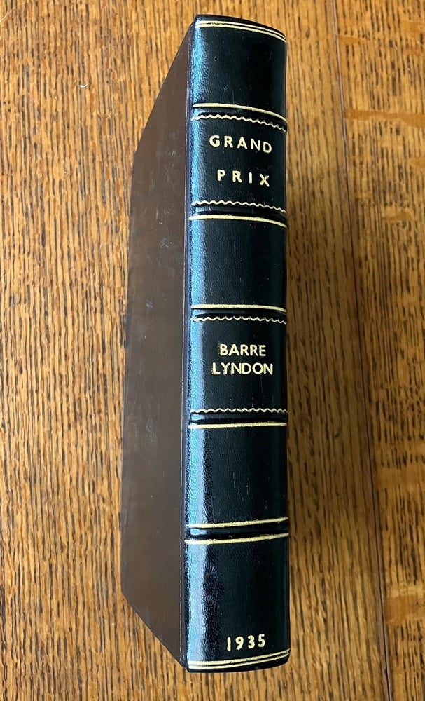 Item #10915 GRAND PRIX. Foreword by Earl Howe. Epilogue by Cecil Kimber. LYNDON. BARRE.