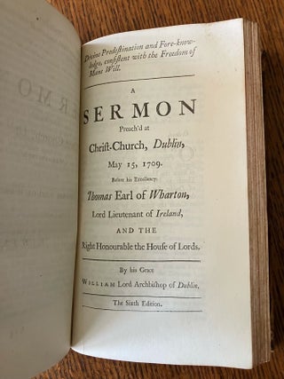 AN ESSAY ON THE ORIGIN OF EVIL. Translated from the Latin, with large notes. To which are added two sermons by the same Author, the former concerning Divine Prescience, the latter on the fall of Man. The Third edition corrected. By Edmund Law. M. A. Fellow of Christ College.
