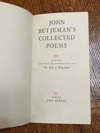 COLLECTED POEMS. Compiled and with an introduction by The Earl of Birkenhead.