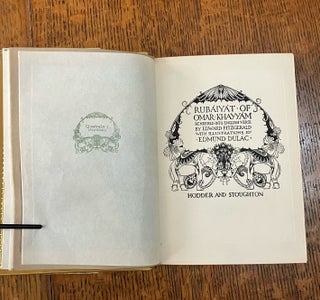 THE RUBAIYAT OF OMAR KHAYYAM. Rendered into English verse by Edward Fitzgerald
