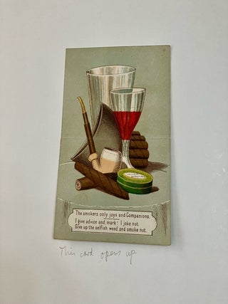 ALBUM OF 19TH CENTURY MOVABLES, LIFT-UPS, CHRISTMAS CARDS AND PRINTED EPHEMERA.