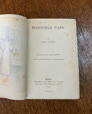 MANSFIELD PARK. With an introduction by Austin Dobson.
