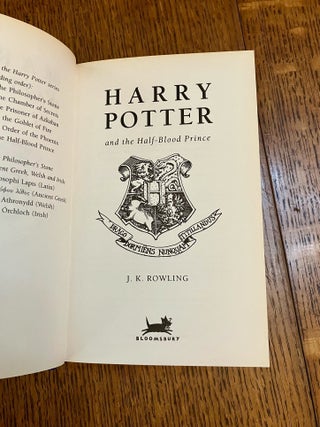 HARRY POTTER AND THE HALF-BLOOD PRINCE.