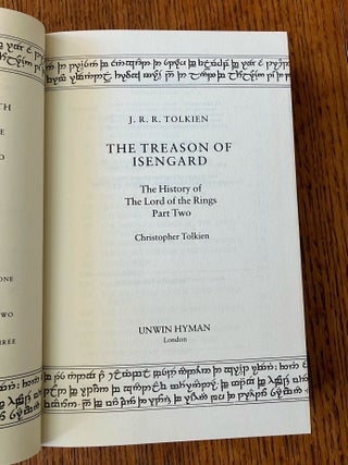 THE TREASON OF ISENGARD. The History of The Lord of the Rings part two. -- The History of Middle-Earth.