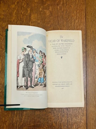 THE VICAR OF WAKEFIELD. A Tale. Illustrated with twenty-four designs, by Thomas Rowlandson. With an introduction by George Saintsbury.