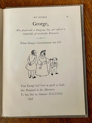 CAUTIONARY TALES FOR CHILDREN. Verses by H. Belloc. Pictures by B. T. B.