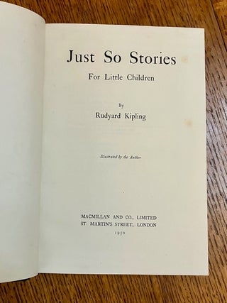 JUST SO STORIES. For little children.