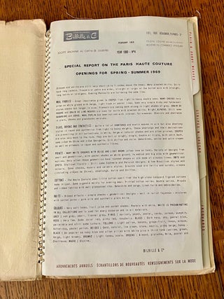 Woven Silks and Rayons. February 1969, Year 1969 - No. 4. Contains special report on the Paris Haute Couture openings for Spring - Summer 1969.