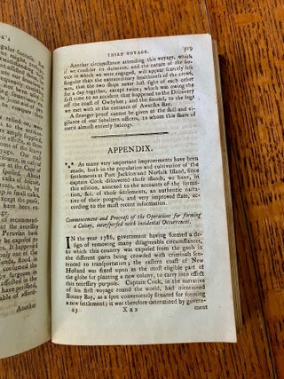 COOK'S VOYAGES ROUND THE WORLD. For making discoveries towards the North and South Poles. With an appendix.