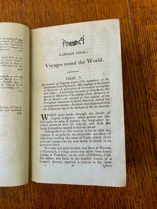 COOK'S VOYAGES ROUND THE WORLD. For making discoveries towards the North and South Poles. With an appendix.