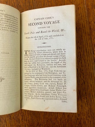 COOK'S VOYAGES ROUND THE WORLD. For making discoveries towards the North and South Poles. With an appendix.