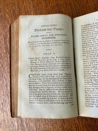 COOK'S VOYAGES ROUND THE WORLD. For making discoveries towards the North and South Poles. With an appendix.