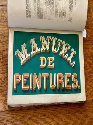 Item #11417 JOURNAL MANUEL DE PEINTURES. Appliquees a la decoration des monuments, appartements,...