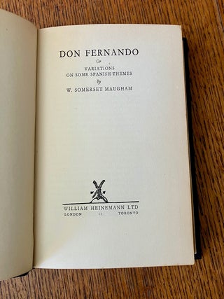 DON FERNANDO. Or variations on some Spanish themes.