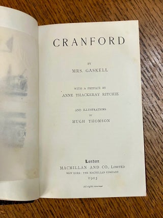 Item #11469 CRANFORD. GASKELL. MRS., HUGH THOMSON. Illustrates