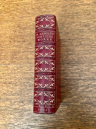 Item #11498 POETICAL WORKS. ARNOLD. MATTHEW
