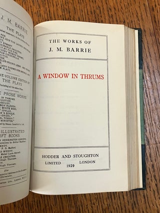 THE LITTLE MINISTER, bound with: A WINDOW IN THRUMS. From the uniform edition of the Works of J. M. Barrie.
